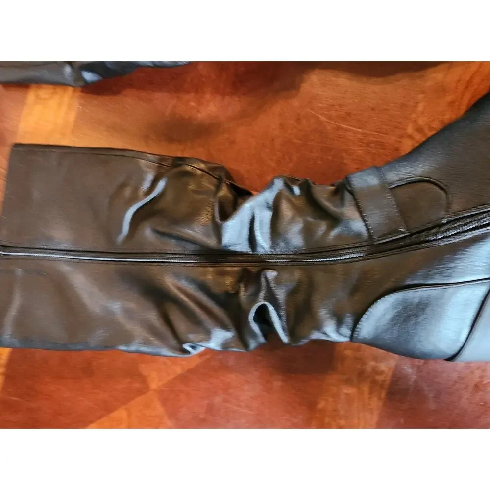 Dream Pairs Black Knee High Boots Womens Size 9 Buckle Side Zip